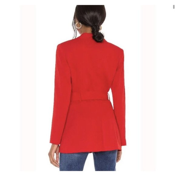 NBD Niko Blazer Red Basic Jacket Revolve - Picture 3 of 5